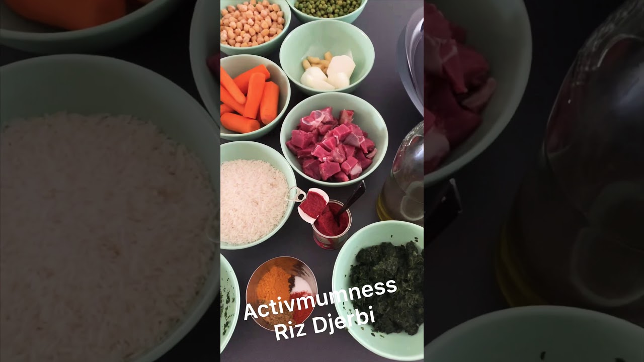 Riz Djerbi - rouz djerbi - riz au légumes cuit à la vapeur au Thermomix