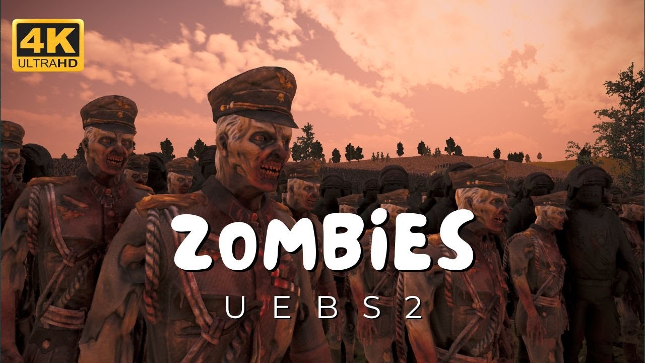 1.7 Million Zombies vs German Army Defense &ndash; UEBS2 Dead Marshland Battle | 4K ULTRA HD