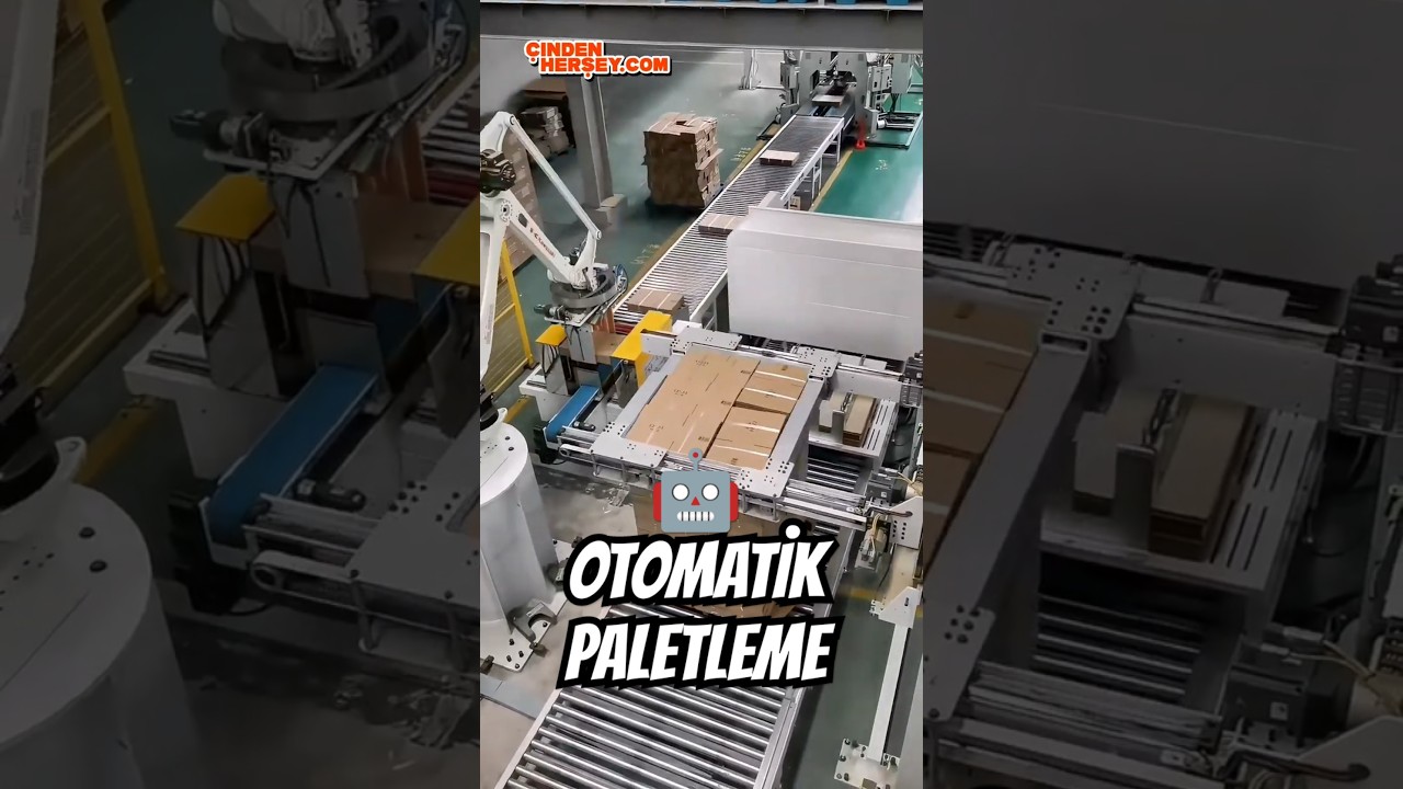 Otomatik Paletleme #shorts #shortvideo #paletleme #palletizing #makine #cindenhersey