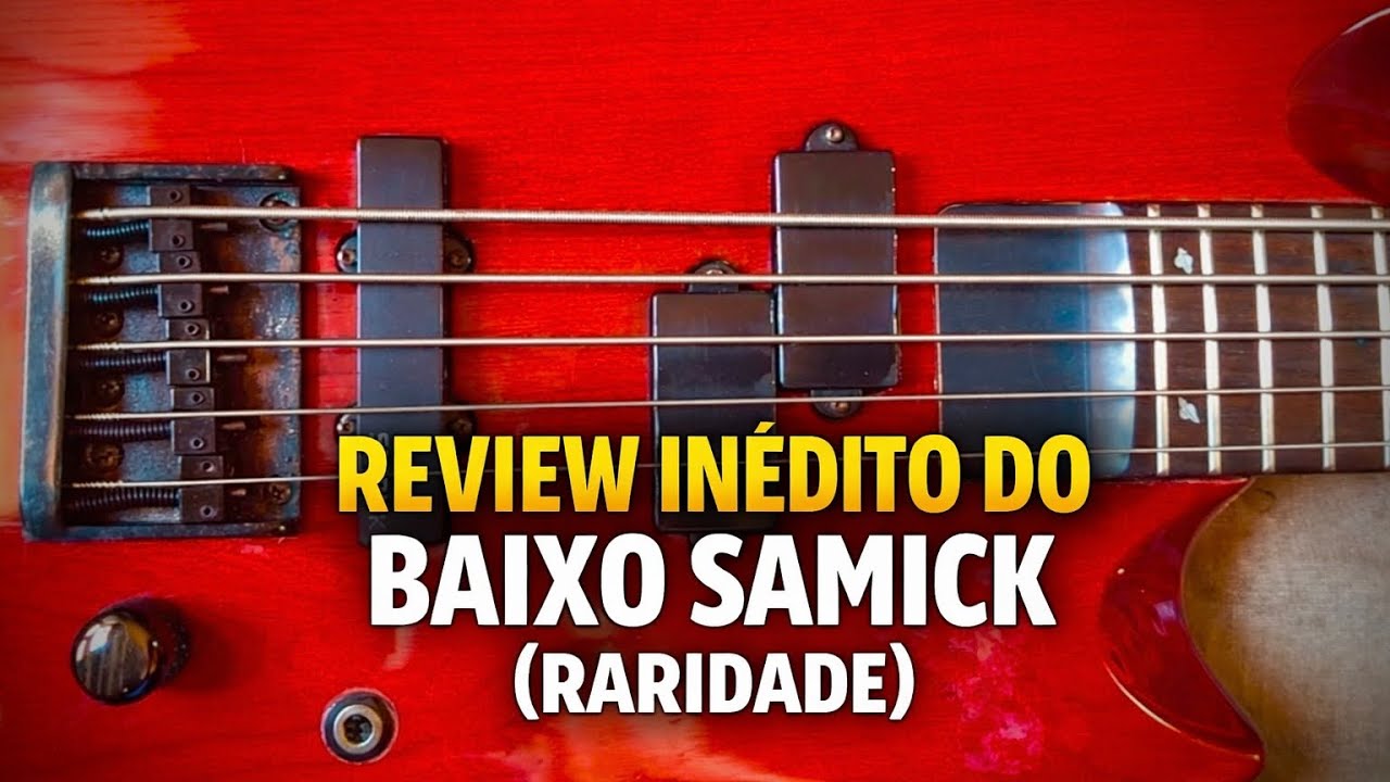 O BAIXO COREANO DOS ANOS 90 QUE SURPREENDE ATÉ HOJE | Samick Artist 5 Cordas