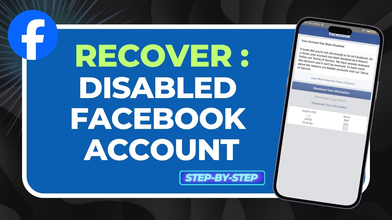 How to Recover Disabled Facebook Account 2026 (Appeal & 180-Day Limit Fix!)