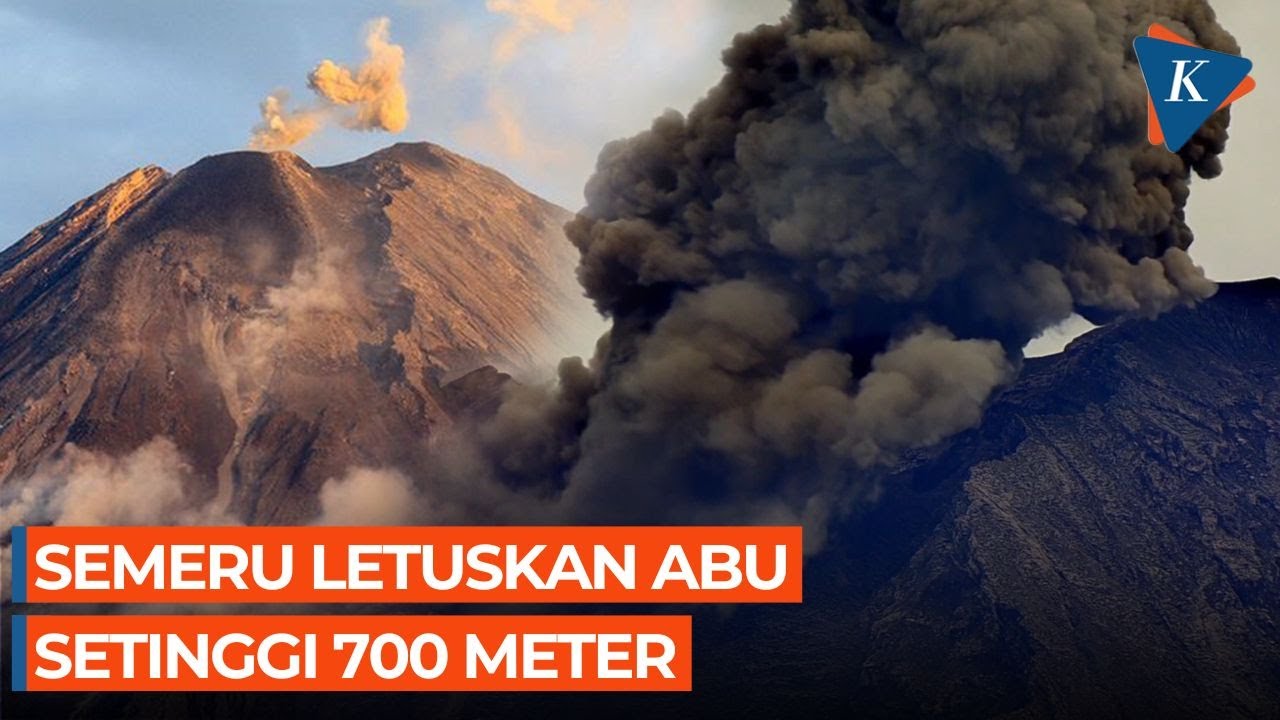 Gunung Semeru Erupsi 5 Kali, Status Waspada