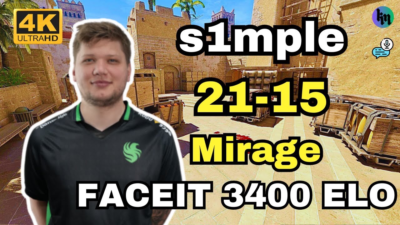 s1mple SoloQ Mirage POV | FACEIT 3400 ELO | Jan 27, 2025 | CS2 POV/DEMO