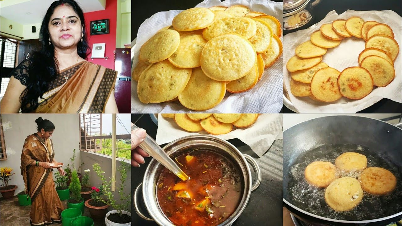 INDIAN LUNCH ROUTINE, Dhuska, झारखंड का मशहूर धुस्का आलू टमाटर की सब्जी बनाएंगे तो खाते ही रह जाएंगे