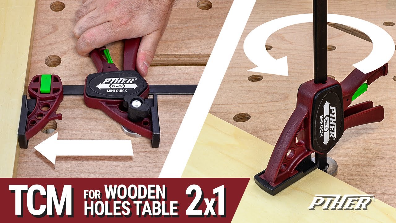 TCM - Accesorry for Wooden Holes Table for Piher Mini Quick Clamps