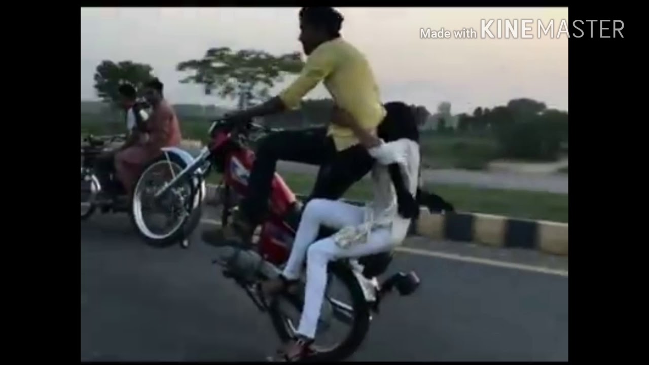One Wheeling with Girl in Pakistan | Watch & Enjoy It | 2018
