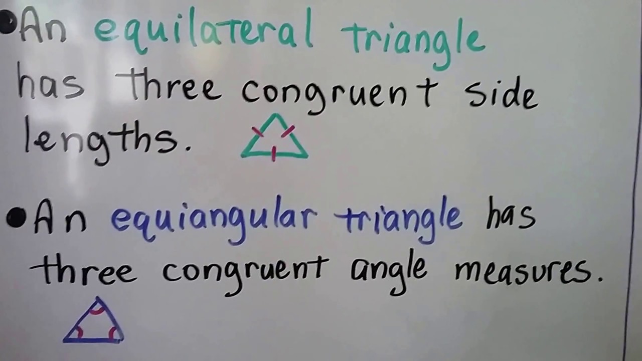 Geometry 4.9b, Equilateral & Equiangular Corollaries