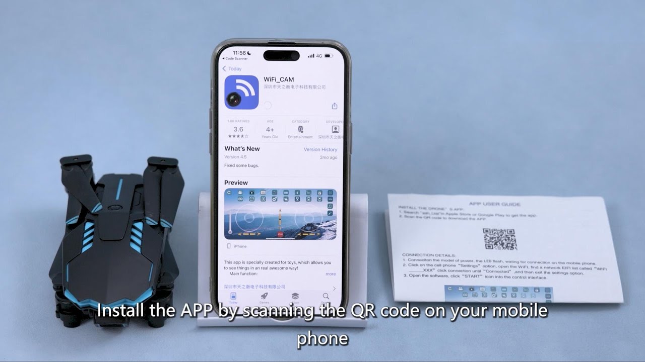 How to connect the X6 PRO drone's app to the drone using the WIFI connection feature.