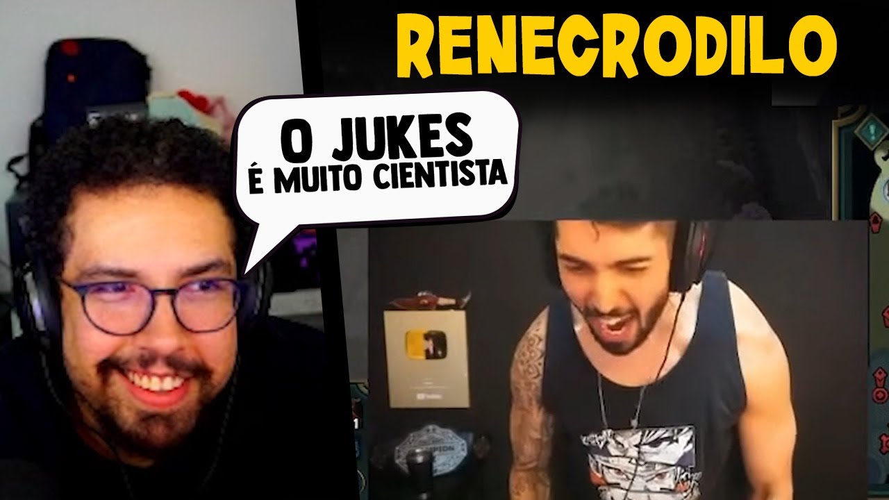 O JUKES É MUITO CIENTISTA KKKKKKKKKKKKKKK | YETZ REACT RENECRODILO
