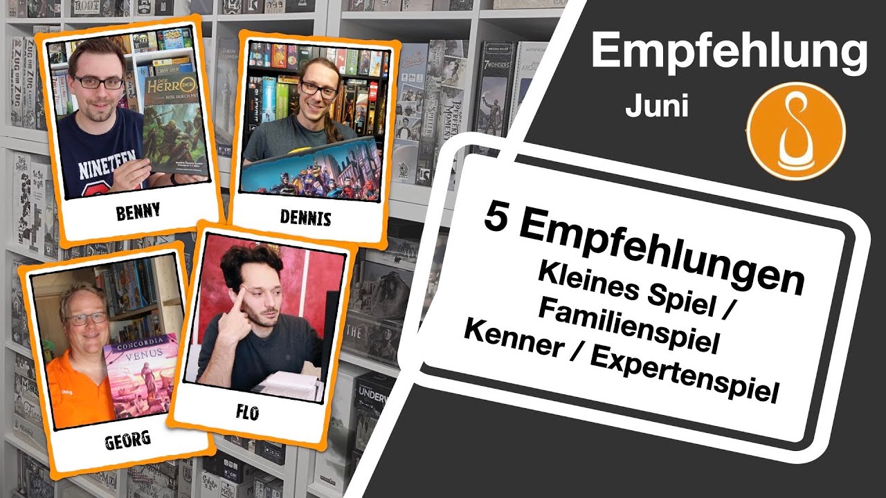 #Spieltraum Empfehlung - Juni 2023 | vielf&auml;ltige Spielempfehlungen