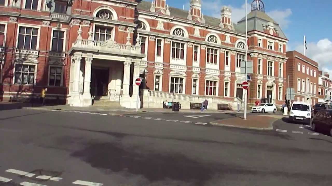 Driving along Eastbourne seafront