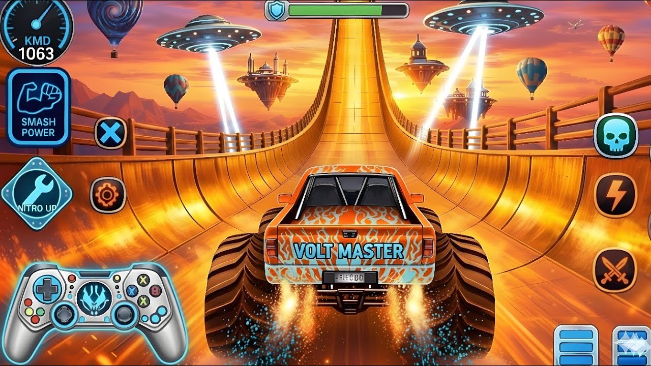 🚨Monster Truck Mega Ramp Extreme Racing Mega Ramp Extreme stunts 💥