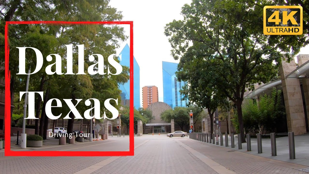 Dallas Texas 4k City Tour Driving Downtown