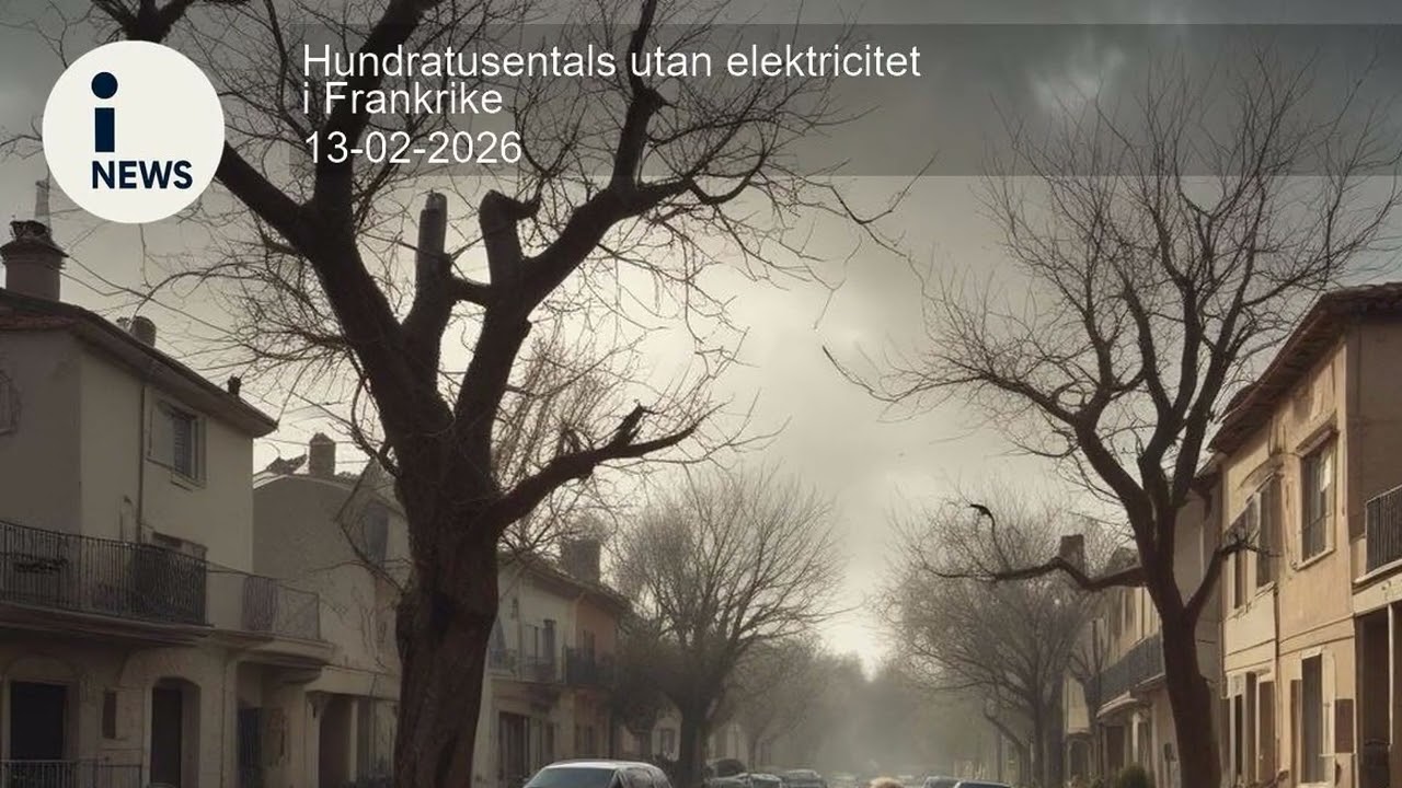 Hundratusentals utan elektricitet i Frankrike