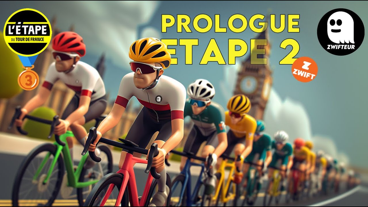 🥉[ZWIFT] L'Etape du Tour - Prologue 2 Greater London Flat 17km 97d+ (A,B,C,D) | Un sprint de fou