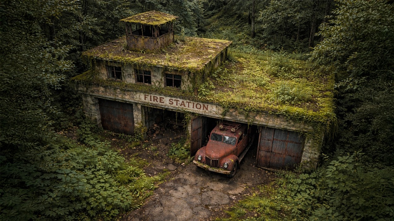 I Found an Abandoned Fire Station in the Forest and Completely Restored It (ASMR)