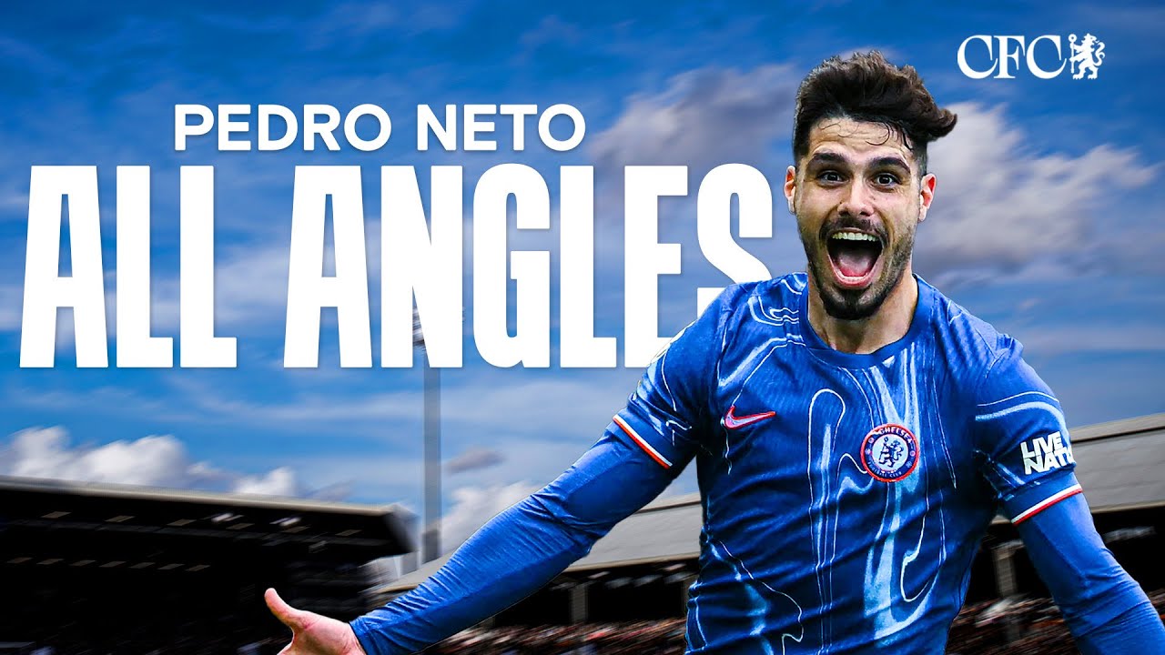 ALL ANGLES | PEDRO NETO's Rocket in Stoppage Time! 🚀 | Fulham vs Chelsea | PL 24/25