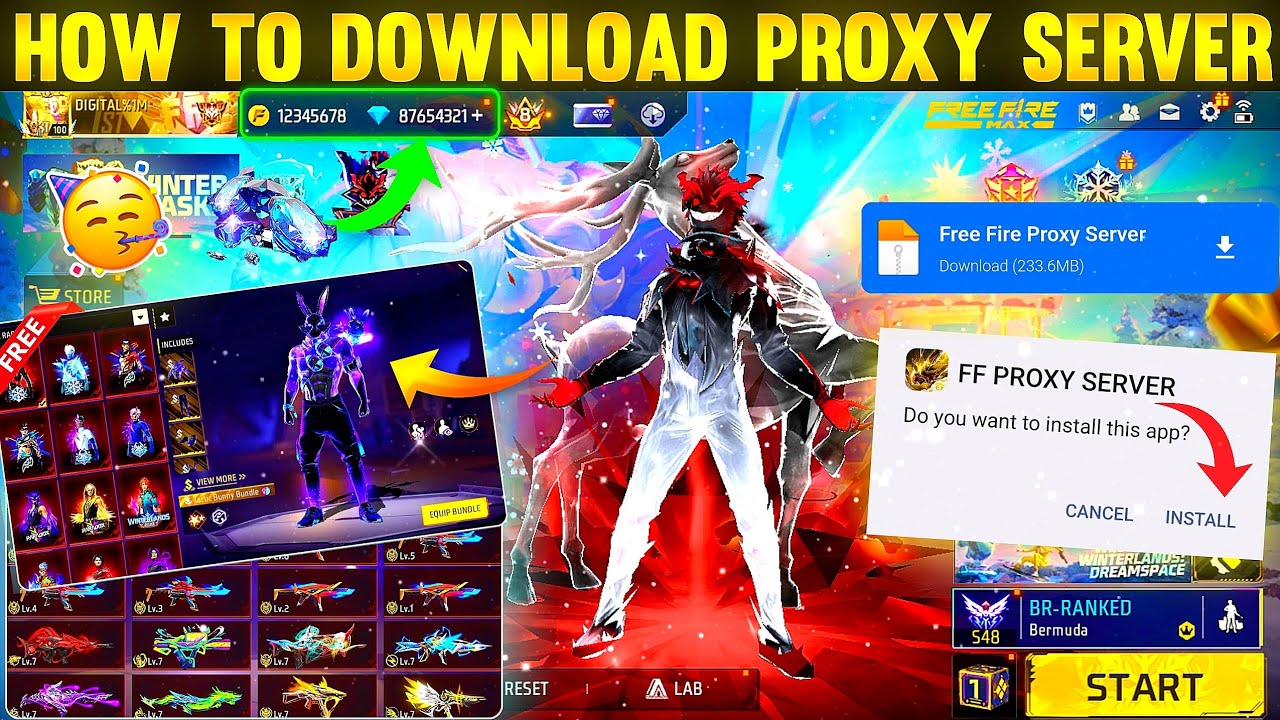 How To Download Proxy Server In Free Fire 💯😱🔥 | Free Fire Proxy Server | Proxy Server Free Fire