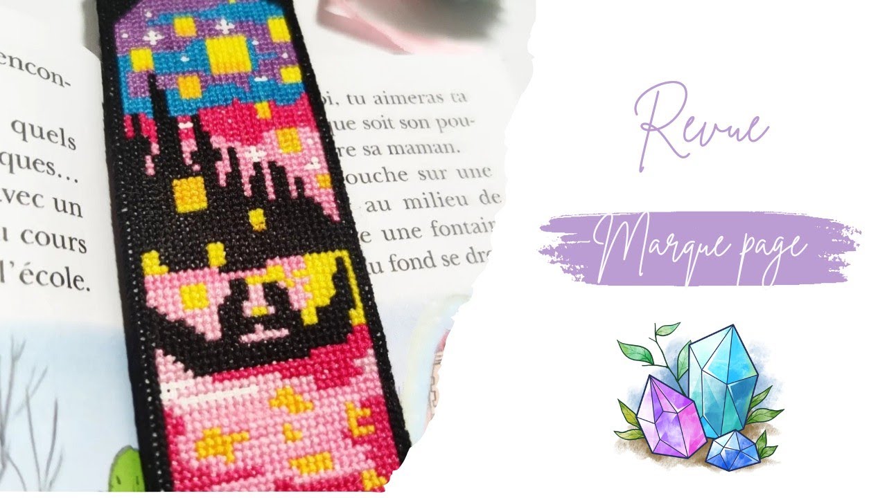 REVUE/ comment finir son marque page + revue #vipcrossstitch #crossstitch #revue