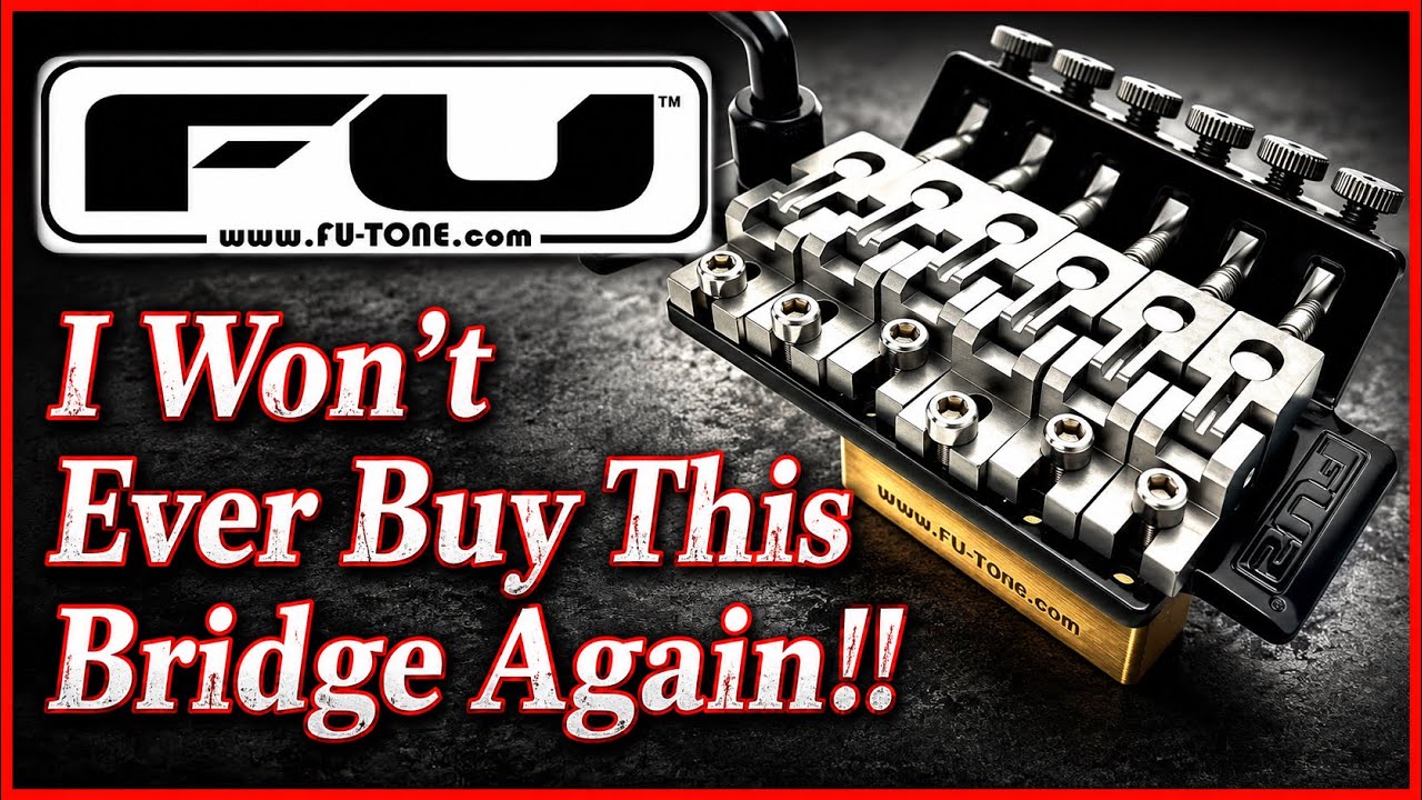 POS Fully Loaded FU-Tone FU2 Trem Bridge with Titanium Bridge Saddles and Hardware, Brass Big Block