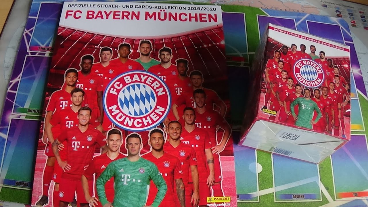 1 Display Fc Bayern München Sticker+Karten,Album Unboxing!!!