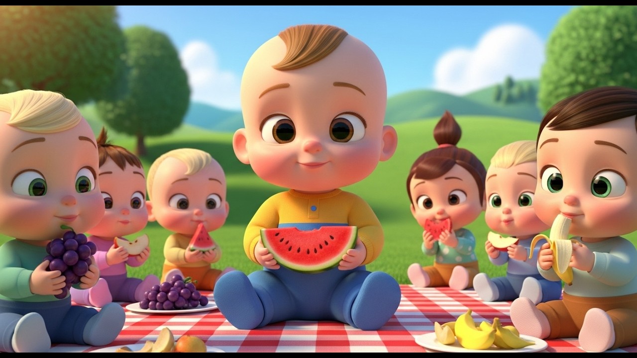 Happy Picnic Sunny Fun ☀️🧺 | Picnic Song for Kids | Fun Outdoor Learning Adventure