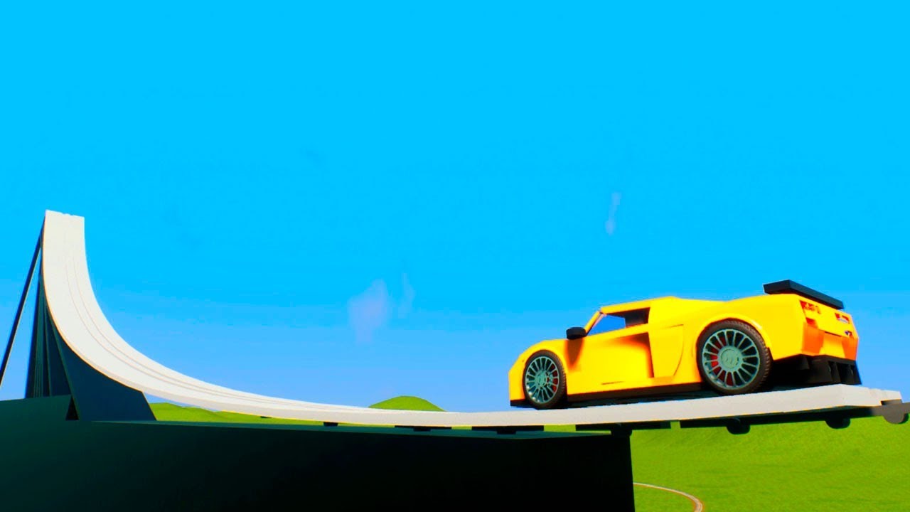 EXTREME LEGO SKYDIVING Jamp CAR CRASHES and Mini Race | Brick Rigs