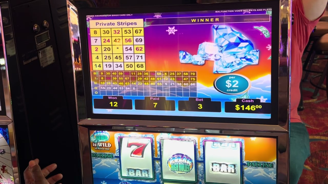 $2 Denom  Red Screen Polar High Roller Extended Slot play.
