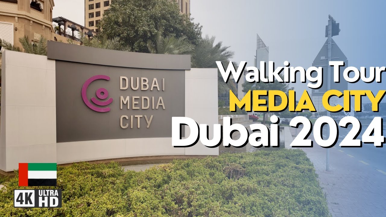 Ramadan 2024: Dubai Media City 4K - A Guided Walkthrough!