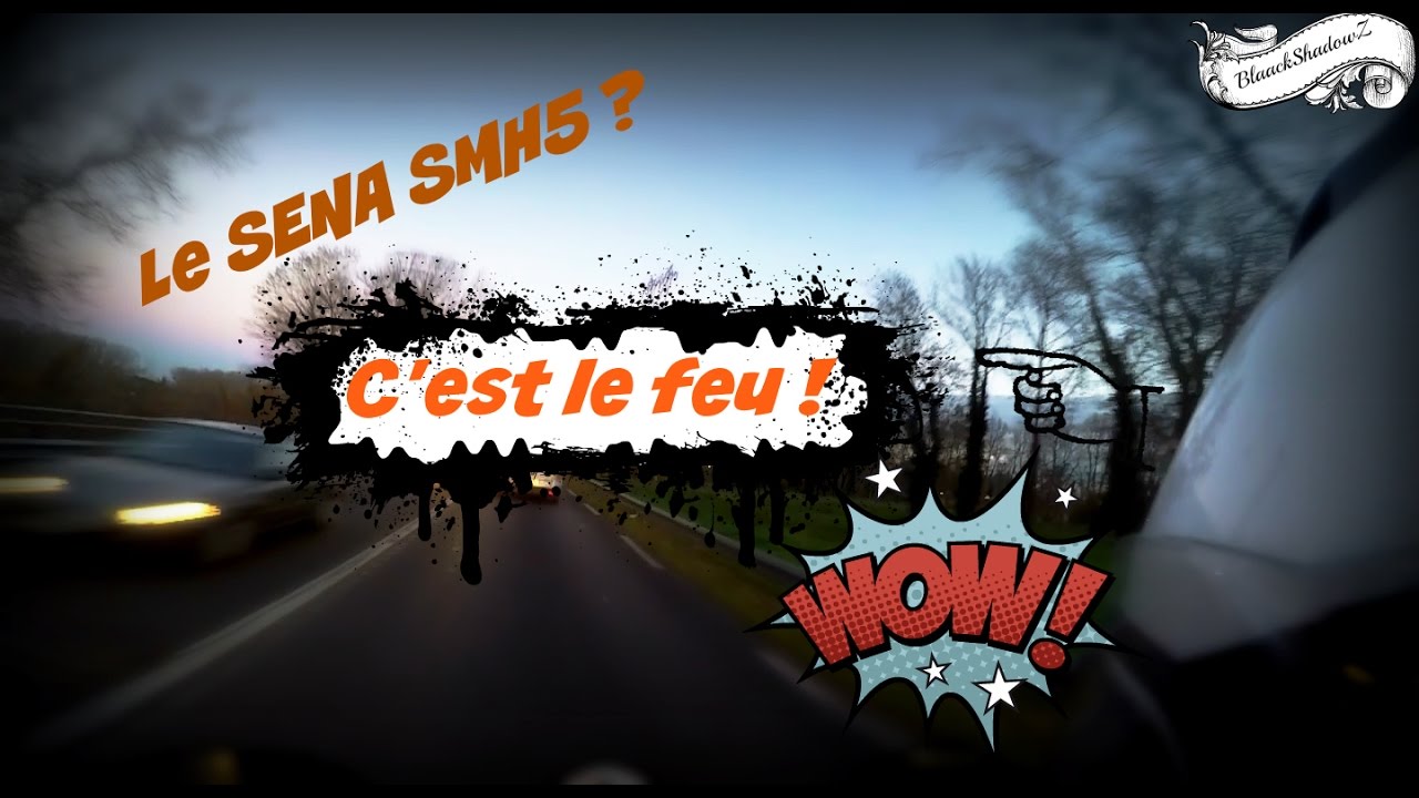 Le SENA SMH5 : C'est le feu ! - Casque Nolan86 ◘ Kawasaki ER6N