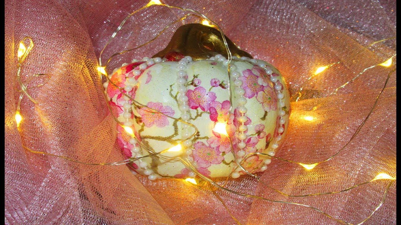 DIY La Citrouille Shabby Chic ( pumpkin