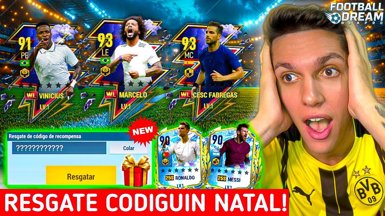 🚨RESGATE CODIGUIN AGORA!😱CHEGOU NOVAS CARTAS GRÁTIS,EVENTOS e MAIS!🤩🔥FOOTBALL DREAM BE A PRO