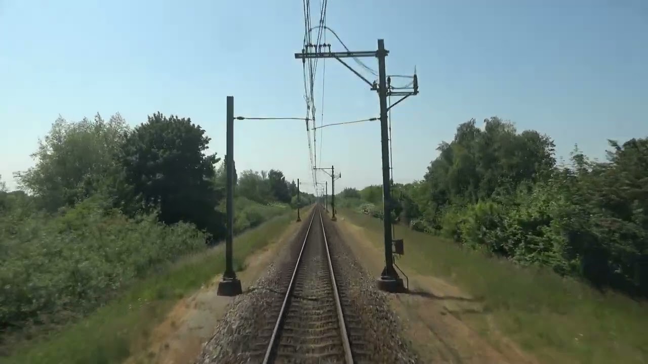 Train cab ride; Geldermalsen-Dordrecht (20230606)