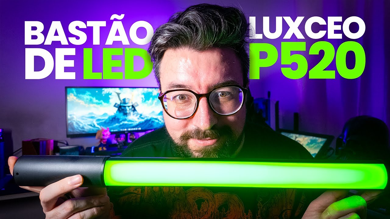 Luxceo P520 bastão de led RGB bom e barato! 