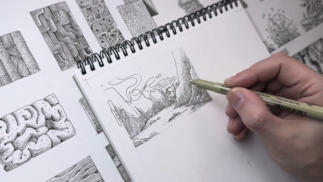 Рисуем структуры /  Расслабляющее видео