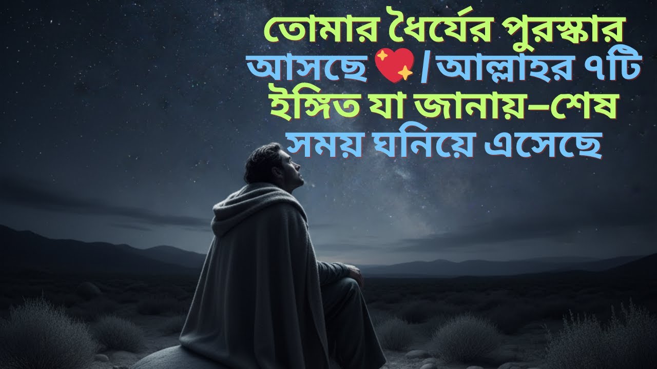 তোমার ধৈর্যের পুরস্কার আসছে 💖 | আল্লাহর ৭টি ইঙ্গিত যা জানায়—শেষ সময় ঘনিয়ে এসেছে
