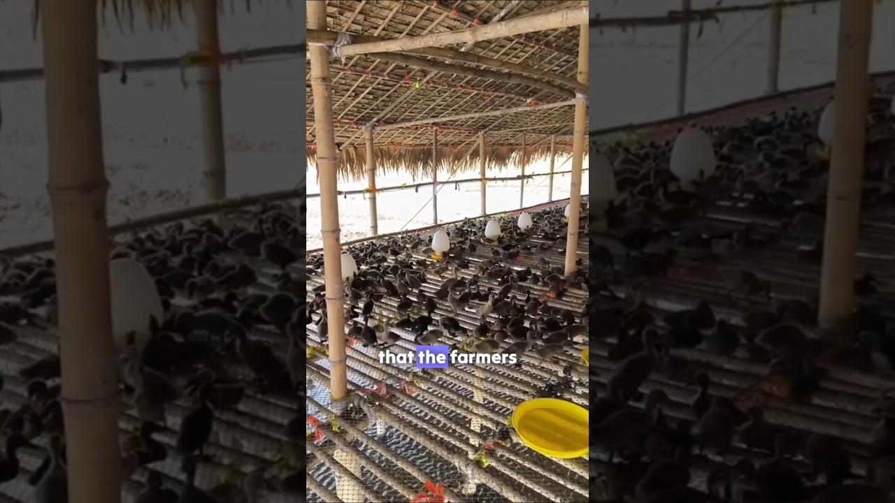 Fish Farming with Duck Farming 😱 #shorts