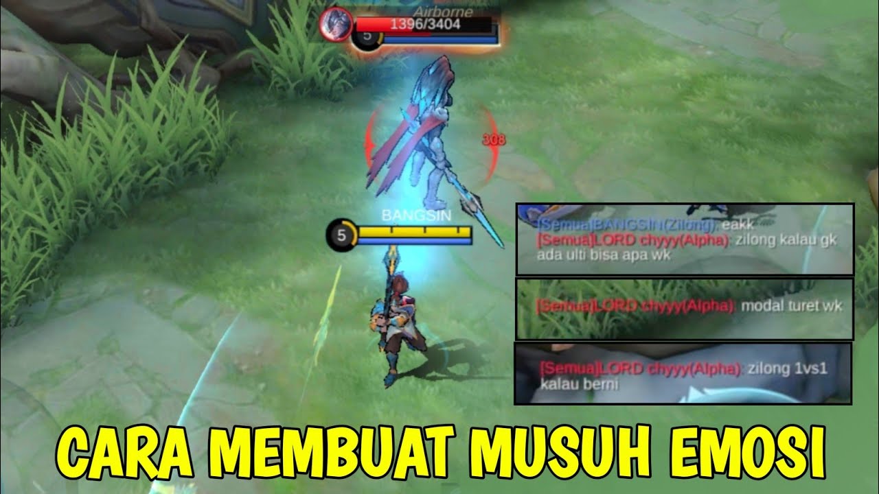 ZILONG.EXE || TUTORIAL BIKIN MUSUH EMOSI SAMPAI NGAJAK BY ONE