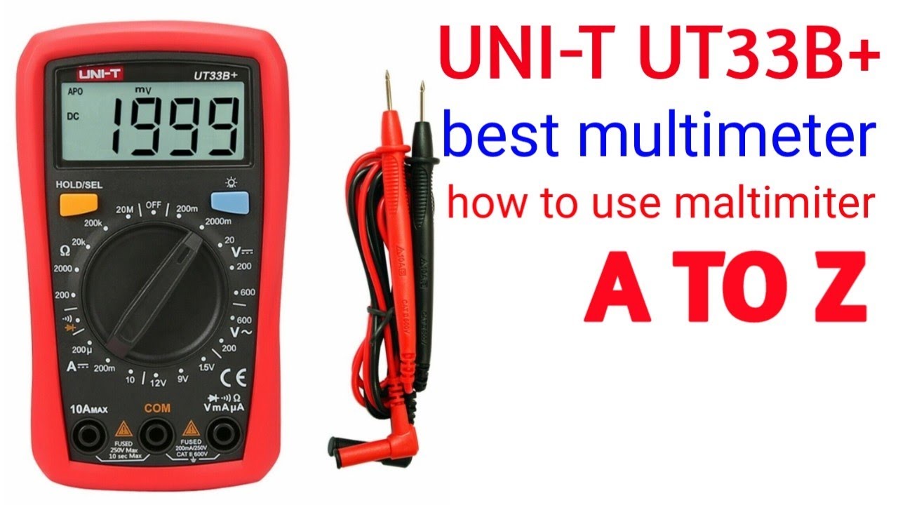 Uni-T UT33b+ Digital Multimeter                                     How To Use || 2025         