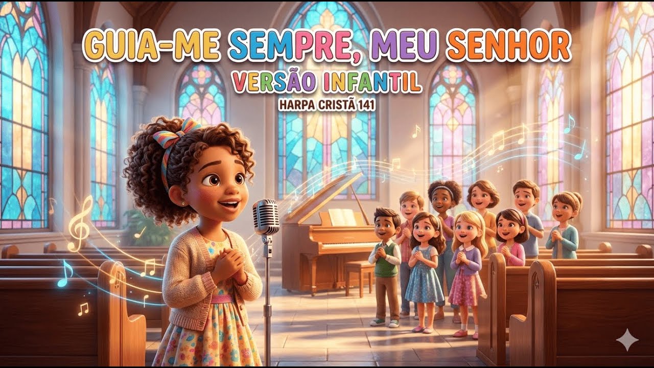 HARPA CRISTÃ 141 🎶 Guia-me Sempre, Meu Senhor (VERSÃO INFANTIL) 👧🧒