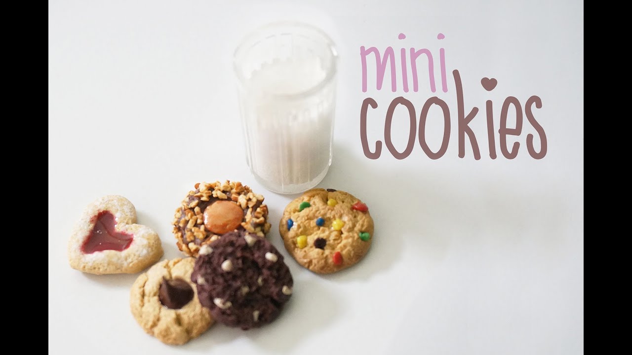 Miniature cookie polymer clay tutorial