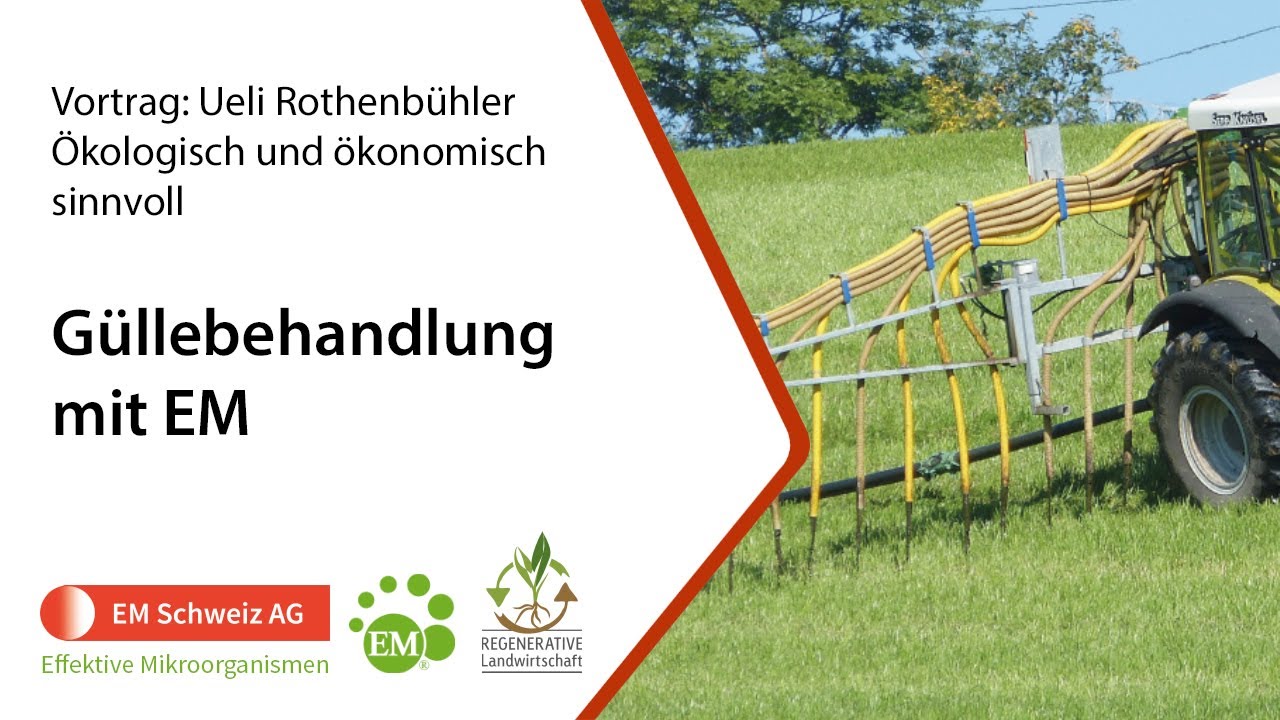 | Ökologisch und ökonomisch sinnvoll | Ueli Rothenbühler zum Thema Güllebehandlung übers Tier
