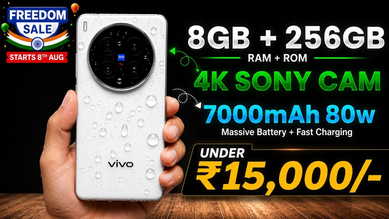 Top 5 Best Smartphones Under ₹15,000 in India 📸 (August 2026) Best 5G Phones Under ₹15,000