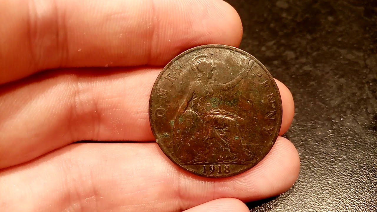 UK 1918 ONE PENNY Coin VALUE - United Kingdom George V 1918 One Penny Coin WORTH?