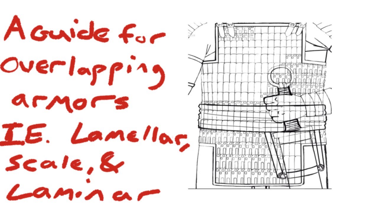 A guide with some tips when drawing Lamellar, Scale and Laminar armors.