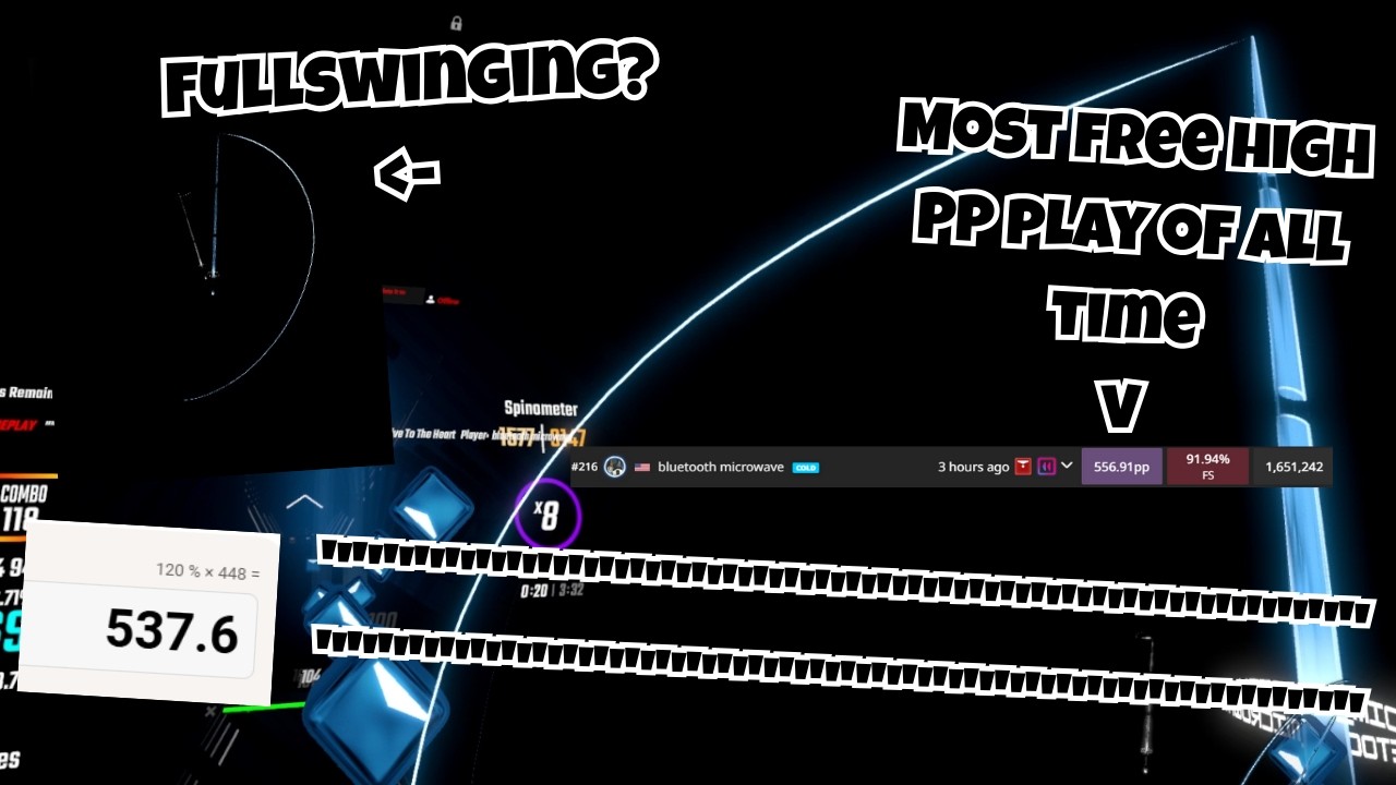 FULLSWINGING 538 BPM | Beat Saber Custom Song ''''''''''''''''''''''''''''''' (Ex+) (FS) 91.94% (SS)