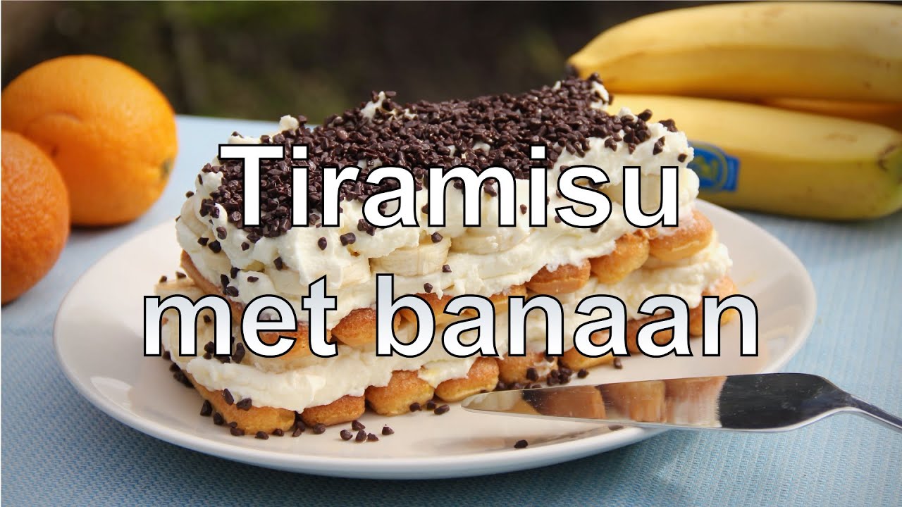 Tiramisu met banaan recept