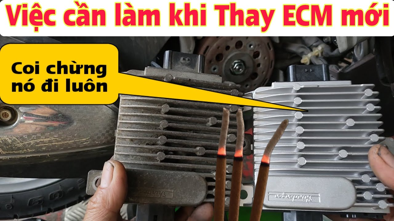 Trước khi cắm ECM mới vào phải làm phép nếu không tiền mất tật mang