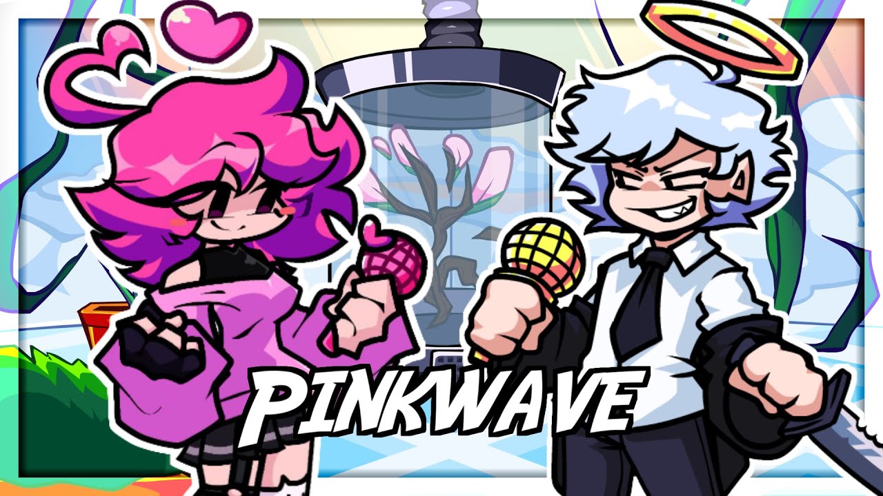 FNF Pinkwave but Human Pink vs HH White sings it - cover🎙