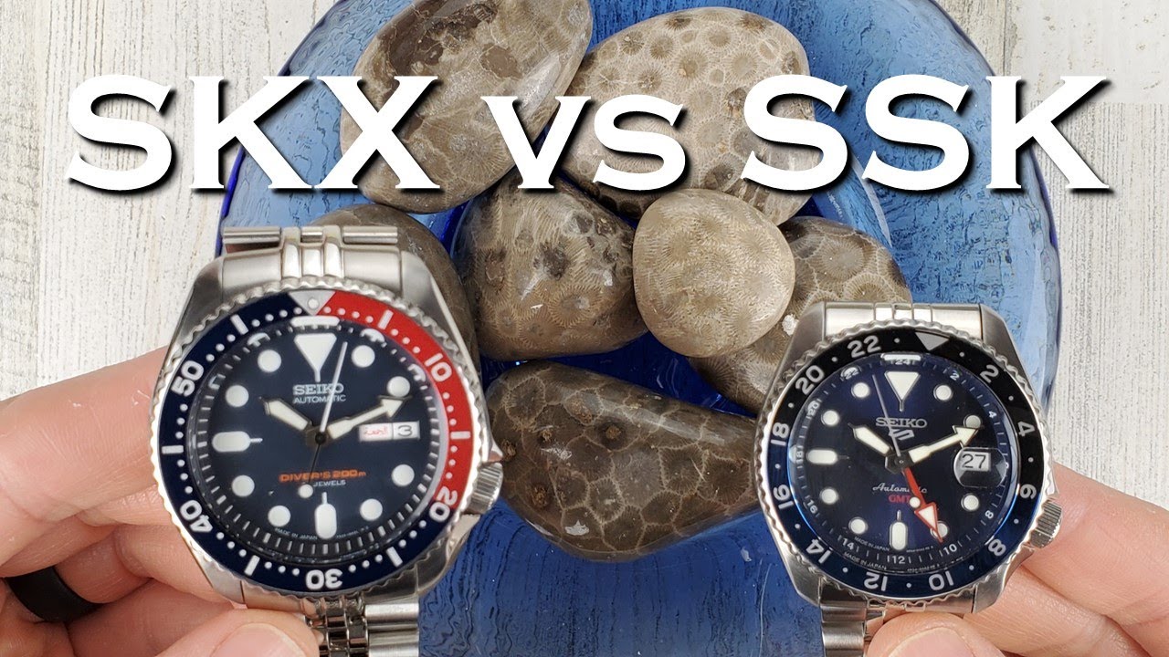 Seiko SKX vs SSK - SKX009 vs Seiko 5 Sports GMT SSK003 Seiko SKX Sports Style GMT #seiko #5kx #gmt